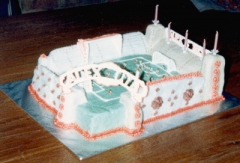 Alex United Football Stadium Cake - Alex's 5th