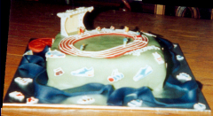 Athletics Stadium Cake - Walter's 9th