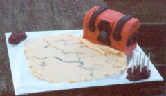 Treasure Chest and Map Cake - Walter's 10th