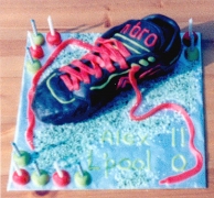 Soccer Boot Cake - Alex's 11th