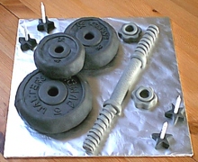 Barbells Cake - Walter's 22nd