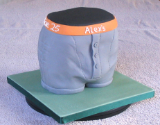 Alex's Legal Briefs Cake - view 2 - Alex's 25th