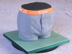 Alex's Legal Briefs Cake - view 2 - Alex's 25th