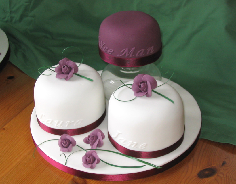 Victoria and Walter's Best Man's & Bridesmaids' cakes