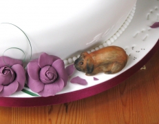 Victoria and Walter's "wonky" wedding cake - rabbit