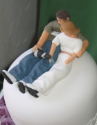 Victoria and Walter's "wonky" wedding cake - figures