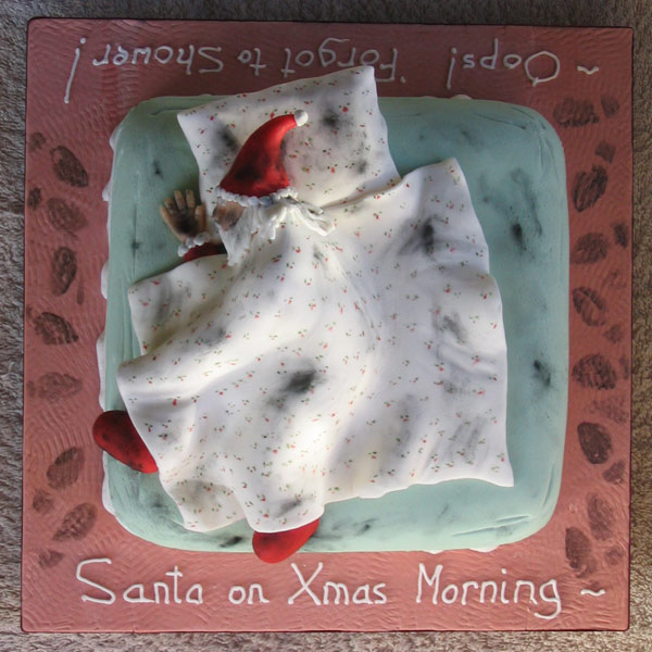 Xmas 2007 - "Santa on Xmas Morning ... Oops, Forgot to Shower!"