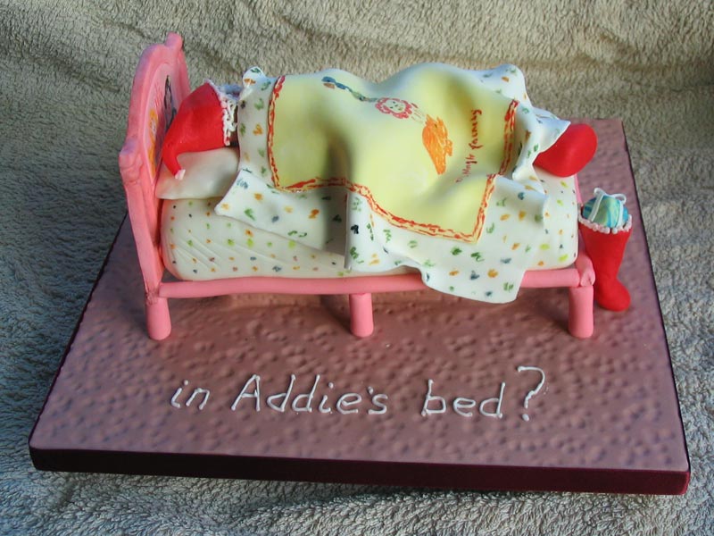 Xmas 2011 - Santa in Addie's Bed