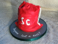 Xmas 2011 - Cake 2 - Santa's Sack
